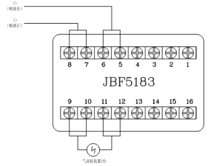 JBF5016北京气体灭火控制器控制气溶胶北京气灭装置接线